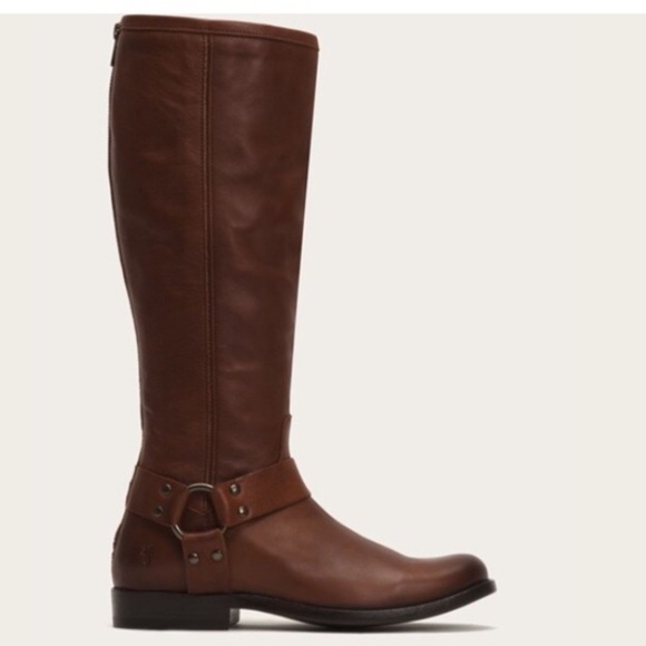 Frye Shoes - Frye Phillip Harness Tall Boots Cognac sz6
